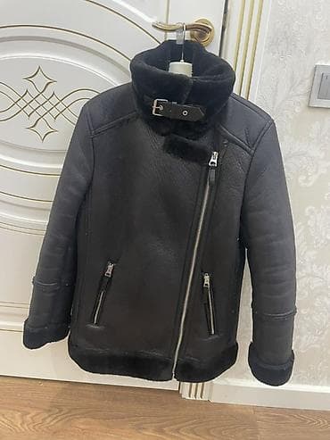 cins pencek: Stradivarius (S-M) Qadınlar üçün qara “aviator” üslubunda süni dərili — 5