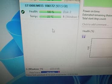 hdd 320: Daxili Sərt disk (HDD) Seagate, 1 TB, 2.5", İşlənmiş — 2