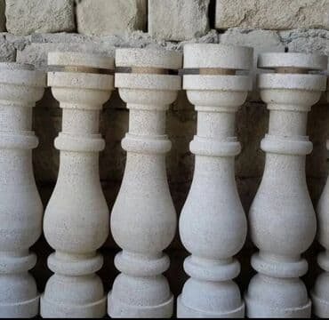 həyət üçün daşlar: Dekorativ daş güldanlar bağçalar, parklar, həyət sahələri və ya digər — 40