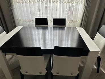 kunc divan modelleri 2020: Zal üçün dəst mebel - Rəng: qara-ağ, parlaq fasadlar, xrom tutacaqlar — 4