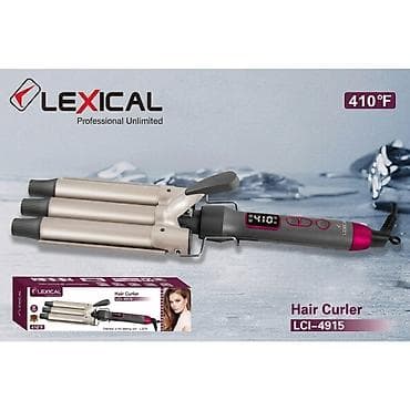 Lexical LCI-4915 saç burqası - Peşəkar üçlü barel dizaynı ilə tez və — 1