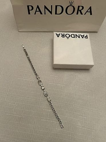 bijuteri: Pandora qolbaq - Brend: Pandora - Material: gümüş rəngli metal ərinti — 2