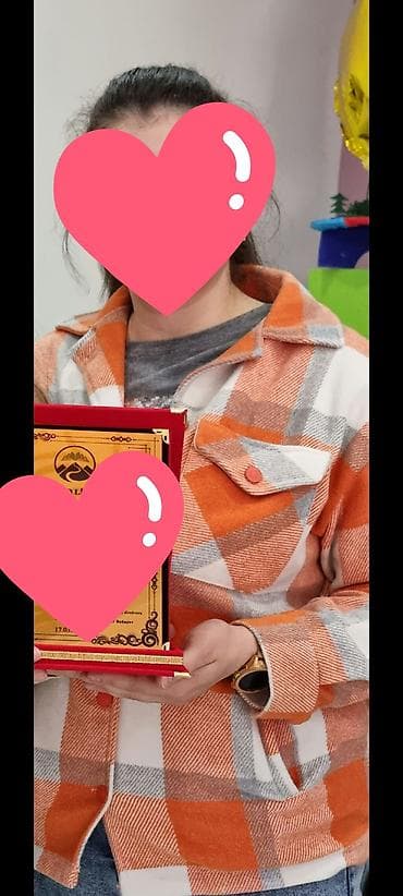 ucuz pandora: CREP flanel köynək/jaket - Rəng və naxış: narıncı-ağ-boz iri dama. - — 2