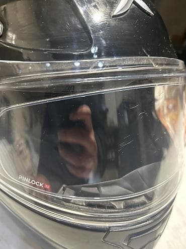 111 mator: Axor L razmer Motosiklet üçün tam üzlüq dəbilqə Ustunde biraz ciziğlar — 4