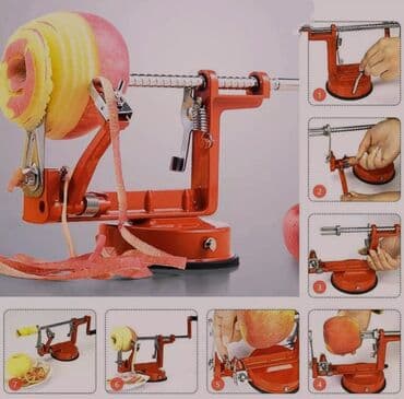 bıcaqlar: Alma,kartof soyan və doğrayan 😍 Təkcə almanı yox, digər meyvə və — 3