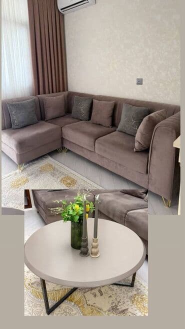 künc divanlar 2019: Künc divan, Açılmayan, Bazasız, Vеlur parça, Çatdırılma yoxdur — 1