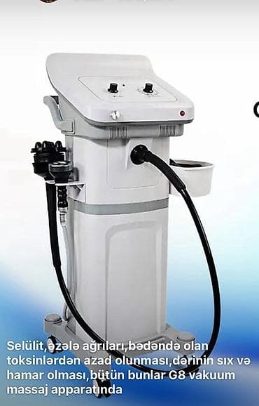 G8 vakuum massaj aparatı (üstündə açılıb bağlanan kuşetka verilir) -