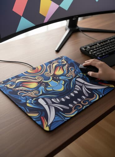 купи ноутбук: Porge Mouse Pad – geniş ölçülü, rəngarəng oyun/iş masası altlığı - — 1