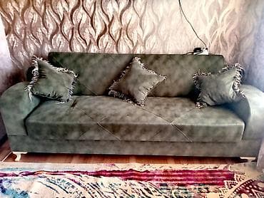 moydadir satisi: Раскладной диван, Новый, Раскладной, С подъемным механизмом, Велюровая ткань — 2