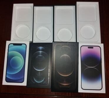 IPhone boş qutular hər biri 20 man.unvan neftcilər. 12 blue