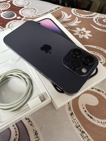 iphone 15 pro max: IPhone 14 Pro, 256 GB, Deep Purple, Face ID — 1