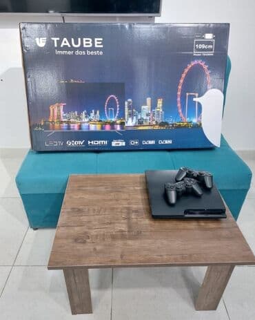 tut sirkəsi necə hazırlanır: Təzə Televizor 109 Ekran cerivesiz Playsation 3 iki təzə Pult Teze — 1