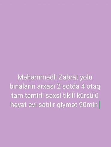 Məmmədli 4 otaqlı, 100 kv. m, Yeni təmirli