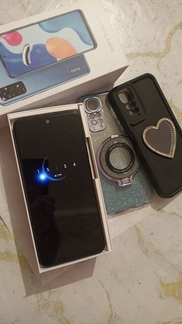 telefon ucun tutacaq: Redmi Note 11S, 64 GB, rəng - Göy, Sensor, Barmaq izi, İki sim kartlı — 2