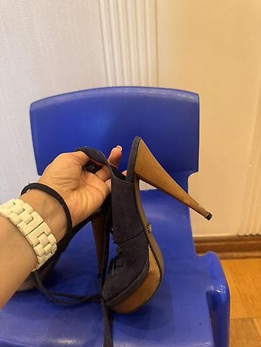 Zara, Размер: 35, цвет - Синий, Б/у — 7
