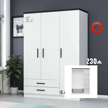 ozu yellənən beşik: İşlənmiş, Açılan, 3 qapılı Qarderob, paltar dolabı — 1