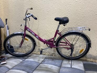 tutacaqlı üçtəkərli velosiped: Şəhər velosipedi Stels, 24", sürətlərin sayı: 1 — 1