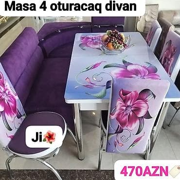 Mətbəx üçün, 4 stul