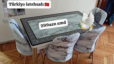 sdollar: Yeni, Dördbucaq masa, 4 stul — 1