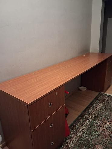 kamp masa: Uzun iş/oxu masası 450 aznə xüsusi sifarişlə hazırlanıb keyfiyyətli — 1