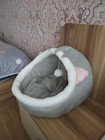 pudel iti: Pişik və kiçik itlər üçün yumşaq qapalı yuva tipli yataq - Model — 2