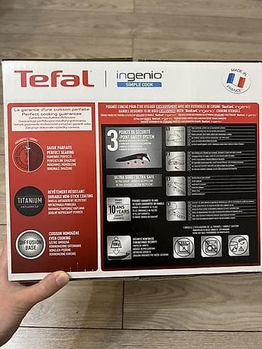tava tefal: Tava, rəng - Qara, Antipriqar, Tefal, Fransa — 2
