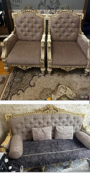 İşlənmiş, Divan, 2 kreslo