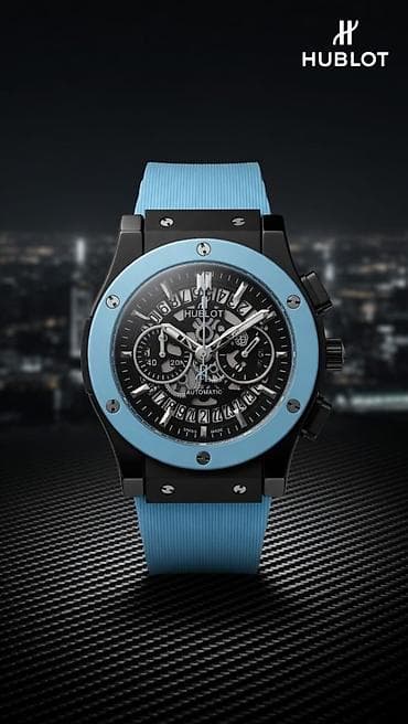 up saatlari: Qol saatı, Hublot, rəng - Qara — 8