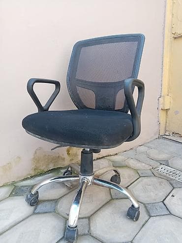 kreslo gence: Təkərli, Qolları tənzimlənmir, Süni dəri — 3