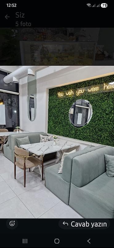 kafe stolari: Əlaqə ucun 055 790 22 42. Kafe/Restoran üçün mebel dəsti və peşəkar — 1