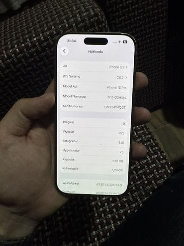 ayfon 7s: IPhone 16 Pro, 128 GB, Natural Titanium, Face ID — 2