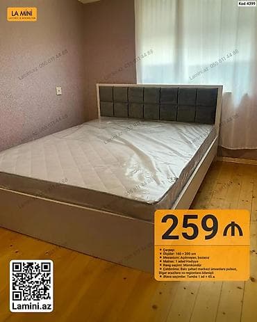 Çarpayı – La Mini (Kod: 4399) - Ölçülər: 160 × 200 sm - Mexanizm