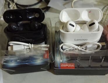 беспроводные наушники для телевизора: Yeni Simsiz (Bluetooth) Qulaqcıqlar, Lenovo, rəng - Ağ — 5