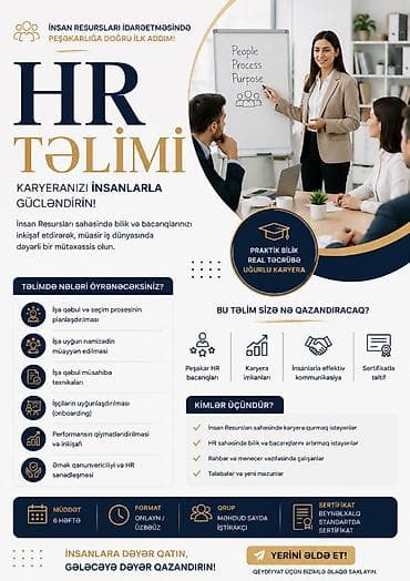 Təlim, kurslar: HR təlimi – İnsan Resursları idarəçiliyində peşəkarlığa doğru ilk — 1