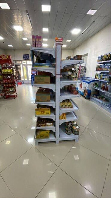 vitrin rəf: Yenidən seçilmir əla vəziyyətdədir 1metr Şirniyyat və qəlyanaltı rafı — 2