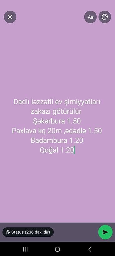 qaymaq decor up: Dadı və ətiri ilə seçilən ev şirniyyatları üçün sifariş qəbul olunur — 1