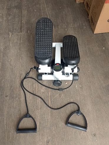 Mini stepper trenajoru – elastik tutacaqlı - Evdə kardio və güc