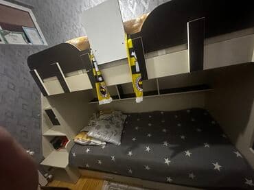 Ev üçün mebel: Oğlan və qız üçün, İşlənmiş, Çarpayı, Matras ilə, Siyirməli — 2