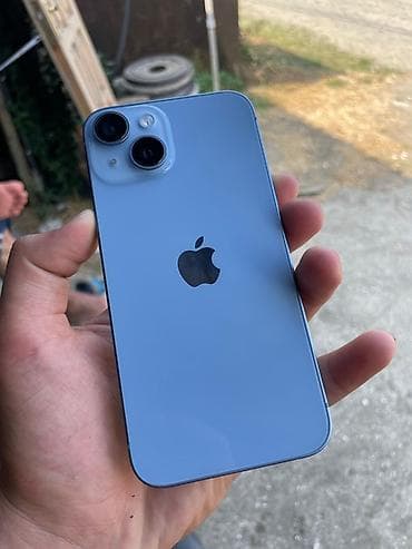 IPhone 14, 128 GB, Mavi, Face ID, Simsiz şarj, Zəmanət