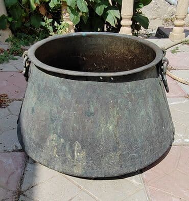 karaca qranit qazan desti: İşlənmiş, Aş qazanı, Mis — 6