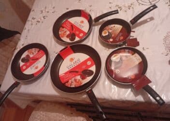 Mətbəx aksesuarları: Tava, rəng - Qara, Antipriqar — 1