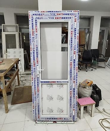 taxda qaplar: Yeni Plastik qapı Çərçivə ilə, Zəmanətli, Ödənişli quraşdırma, Ödənişli çatdırılma — 2
