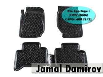 антискользящие коврики: Kia Sportage I (1997-2006) üçün poliuretan ayaqaltılar, Полиуретановые — 1