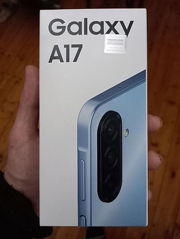 xiomi not 8: Samsung Galaxy A17, 128 GB, rəng - Göy, Zəmanət, Barmaq izi, İki sim kartlı — 1