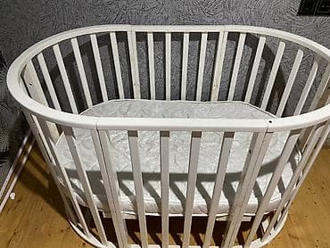 usaq beshiyi: Oğlan və qız üçün, Yumru, Beşik, Dəstsiz, Matras ilə, Yellənmə mexanizmsiz — 6