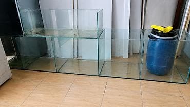 akvarium baliqlar: Şüşə akvariumlar – fərqli ölçülərdə - Material: şəffaf şüşə, düz — 3