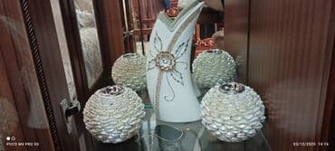 Все для дома и сада: Komod üstü üçün hədiyyəlik “mirvari məstərli” bəzək dəsti. Tərkibi: - — 2