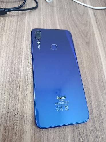 sade telfon: Redmi Note 7, 64 GB, rəng - Göy, Düyməli, Sensor, Barmaq izi — 4