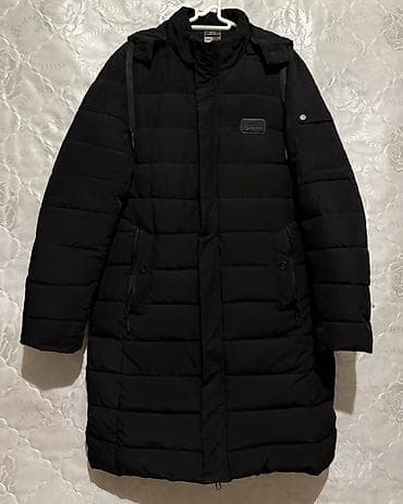 sədərək kurtkalar: Qara rəngli uzun şişmə qış plaşı/kurtka. Az geyinilib. - Brend — 1