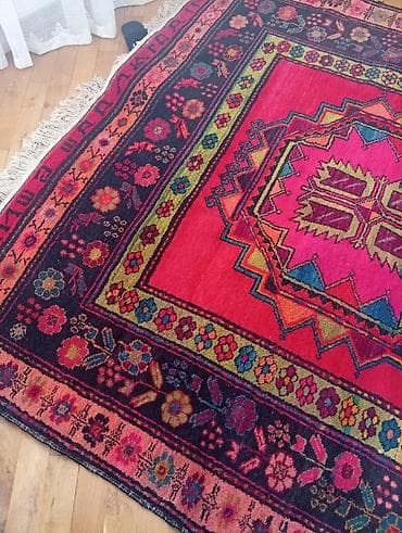 qedim pullar: Qədim üslubda əl toxuması xalça - Material: yun (təbii boyalarla — 2